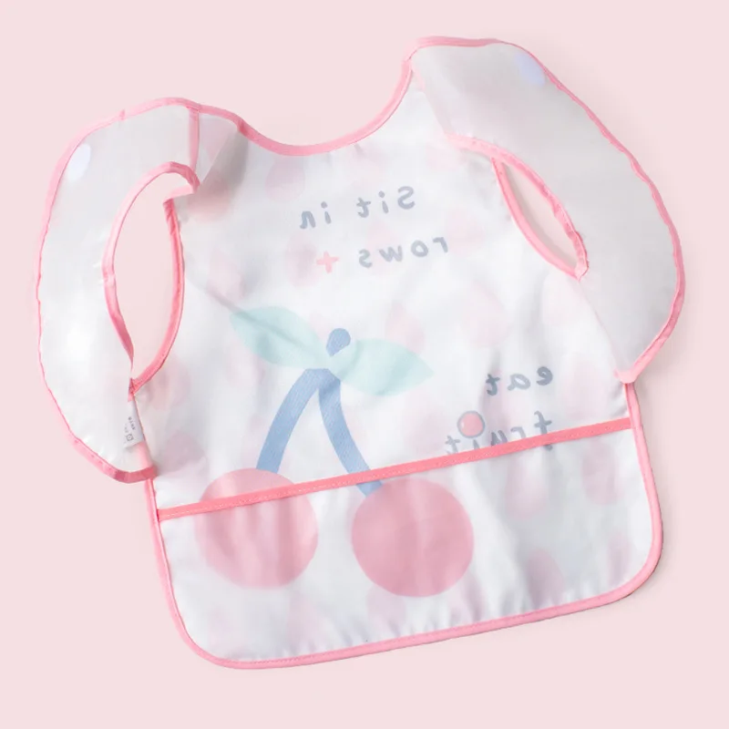 Waterproof Infant Eating Children Drawing Sleeveless Baby Bandana Bibs Cute Baby Bibs Soft Cotton Baby Bib Meal Burp Eva Cloths