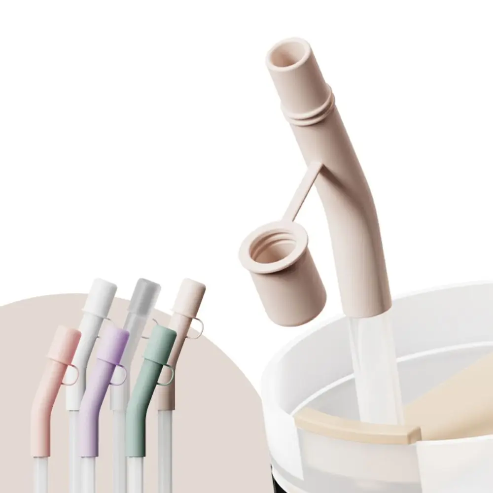 3Pcs Silicone Straw Extended Cover Cap Reusable Dust Proof Straw Topper Spill Leak Stopper Tumbler Accessories for Cup