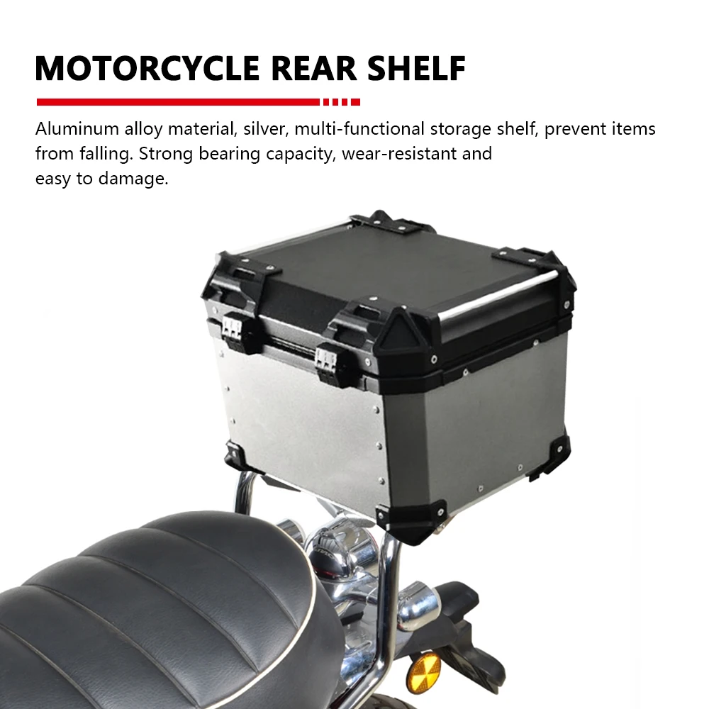 Porte-bagages arrière pour moto, accoudoir arrière, kit de support de coffre, style moine, tout argent, accessoires pour MONKEY 125, 2018-2023