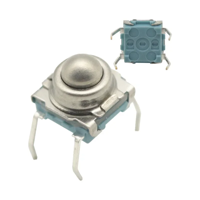 5PCS TS-F007 7*7 Metal Steel Ball Reset Switch DIP Type 4 Pin Tactile Switch For arduino Board Module