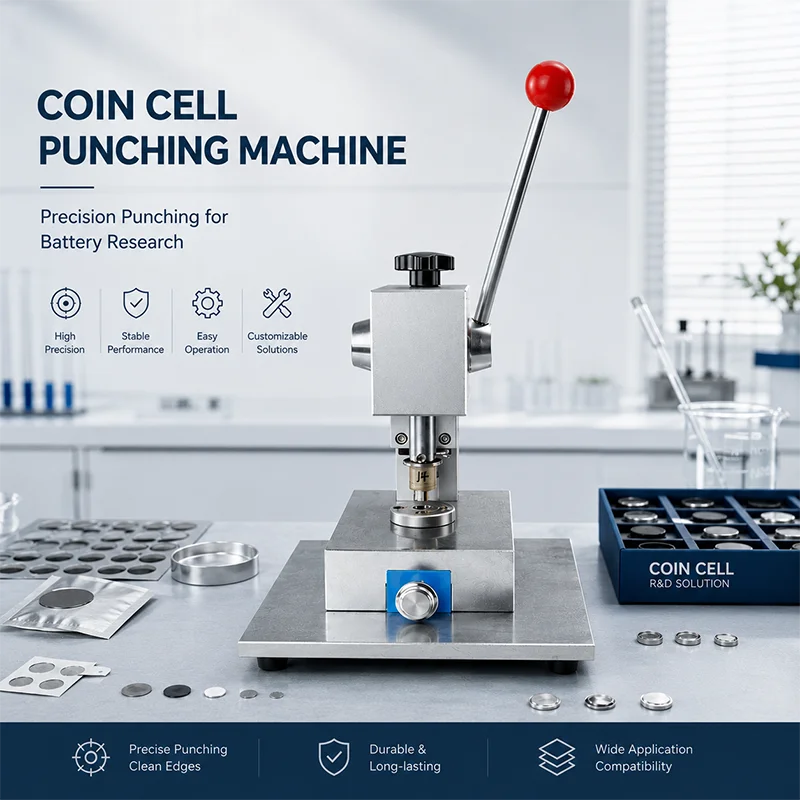 Lab Manual Compact Battery Electrode Coin Cell Disc Cutter Separator Press Punching Machine