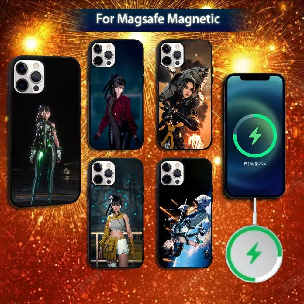 

Game Stellar Blade Phone Case For iPhone 16e,16,15,14,13,12,11,Plus,Pro,Max,Mini Magsafe Magnetic Wireless Charging
