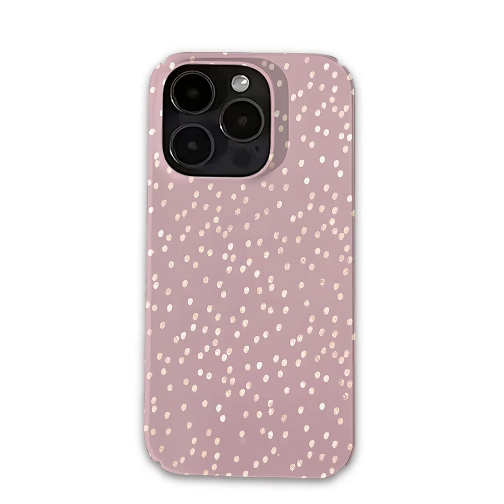 Pink Highlights INS Phone Case for iPhone 16 15 14 13 12 11 Pro Max X XS XR XSMax 7 8 Plus Glossy Film Hard PC Cover