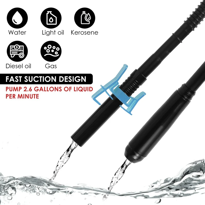 Bomba de transferência portátil abgr, bomba de sifão elétrica operada por bateria por bomba de transferência de combustível líquido eficiente