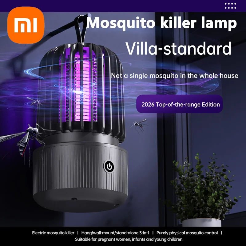 Электрическая лампа-ловушка для комаров Xiaomi, USB-фонарь для кемпинга на открытом воздухе с таймером, отпугиватель насекомых