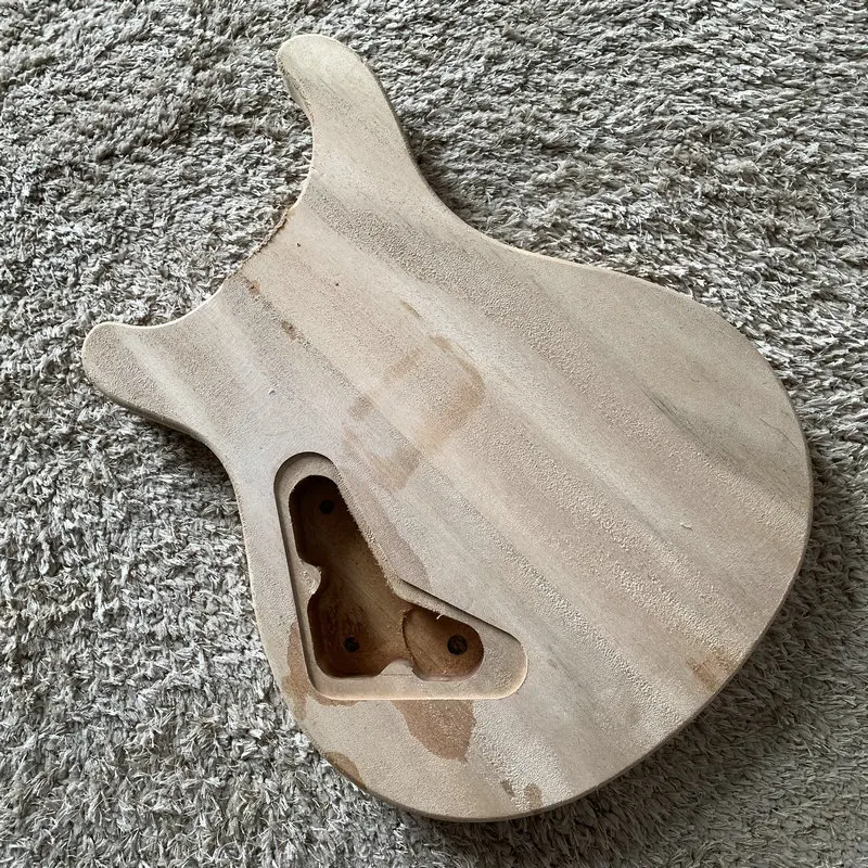 Custom Handmade Unfinished Electric Guitar Body Natrural Solid Wood Set-in Connection DIY Guitar Parts AB933/AB934