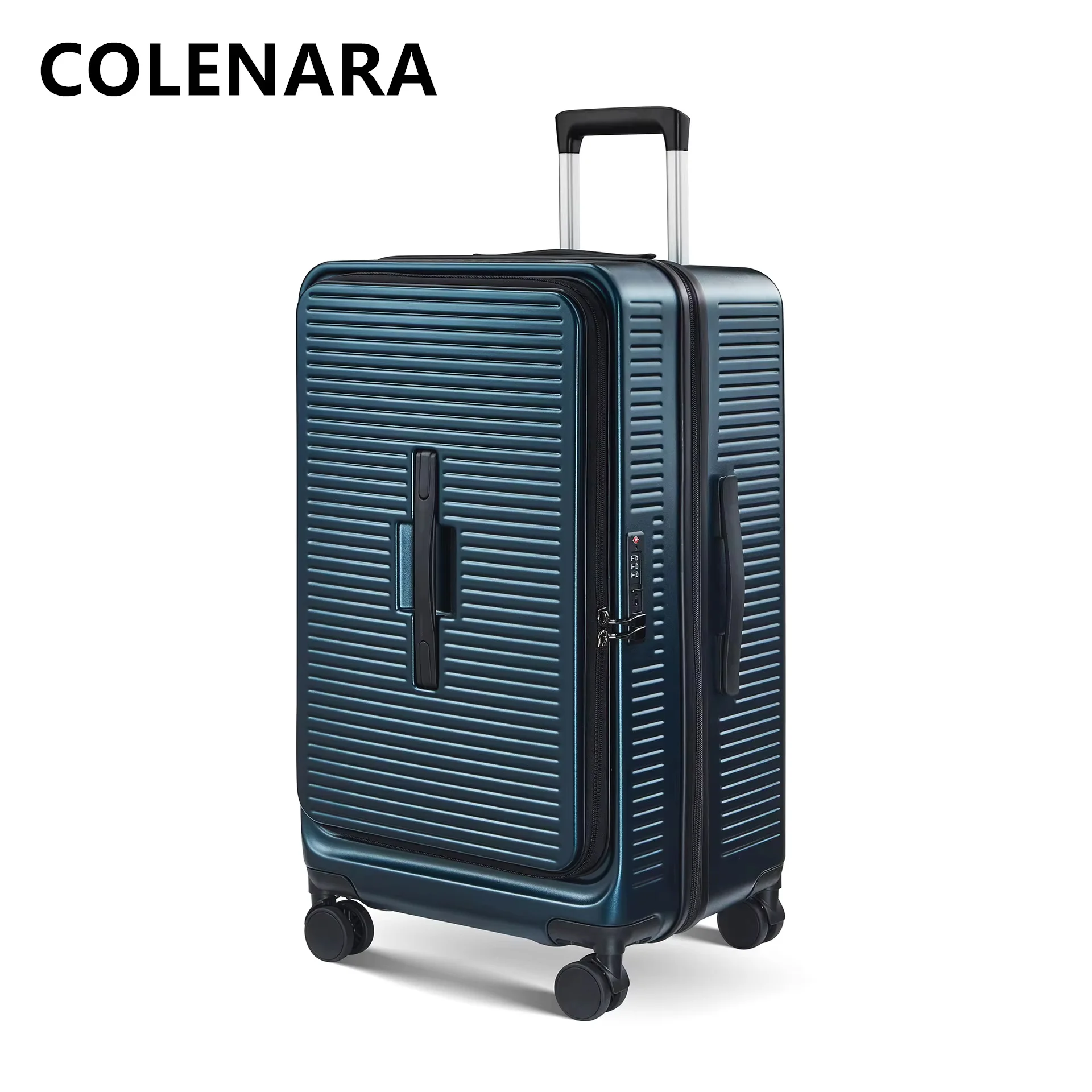 COLENARA Men's Luggage Women's Large Capacity Trolley Case ABS+PC Cipher Case 22