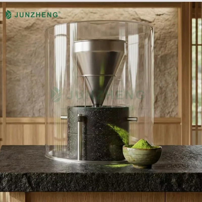 Commercial Electric Matcha Stone Mill Grinder  Granite Tea Powder Grinding Machine With Low-Temp Ultra-Quiet Operation