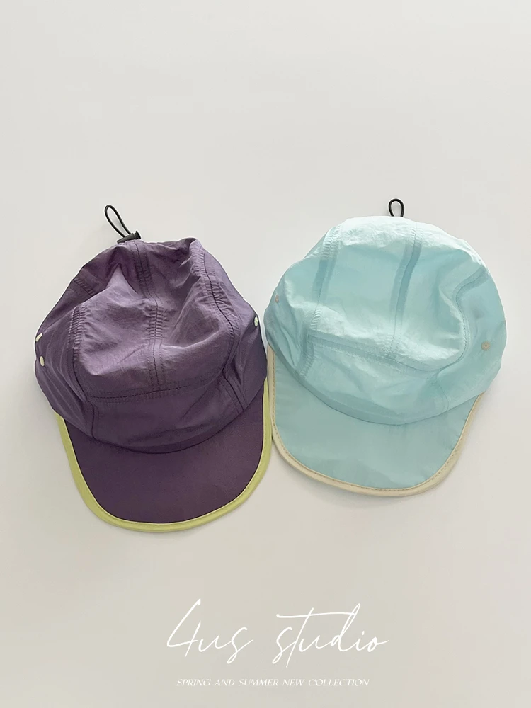 

Summer outdoor light and breathable quick-drying cap female retro contrasting color sunshade mountaineering hat tide