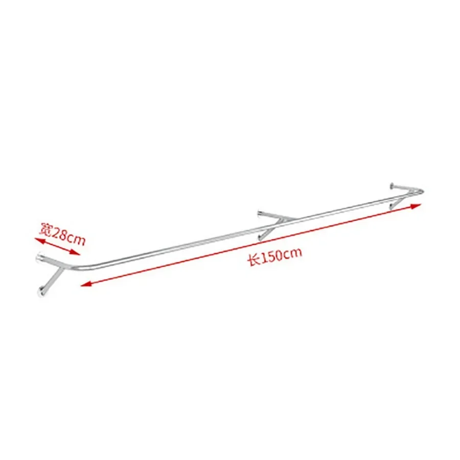 Sliver Cloth Racks Wall Hanging Golden Simple Minimalist Rustic Long Extendable Clothes Hanger Vestidores Hallway Furnitur image 3