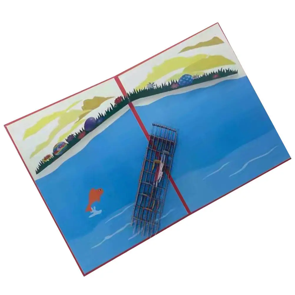 

Креативная 3D-открытка в форме кролика с выдвижным дизайном, красивая, теплая, яркая, для Пасхи, Рождества, дня рождения, годовщины, Дня благодарения