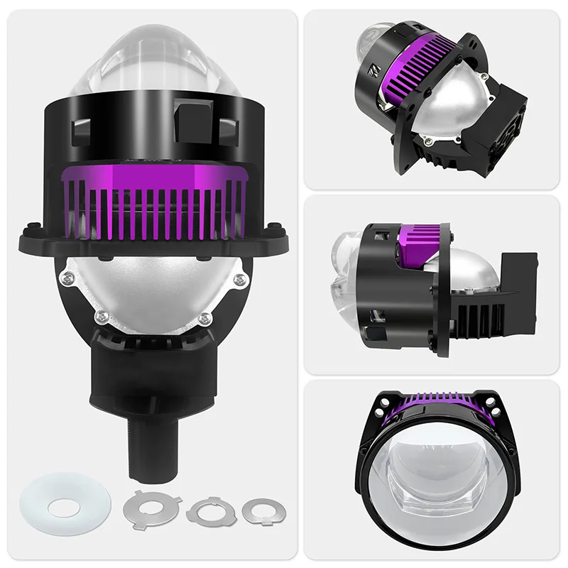 

Automotive LED headlight lens short square tail single direct lens Automotive LED headlight