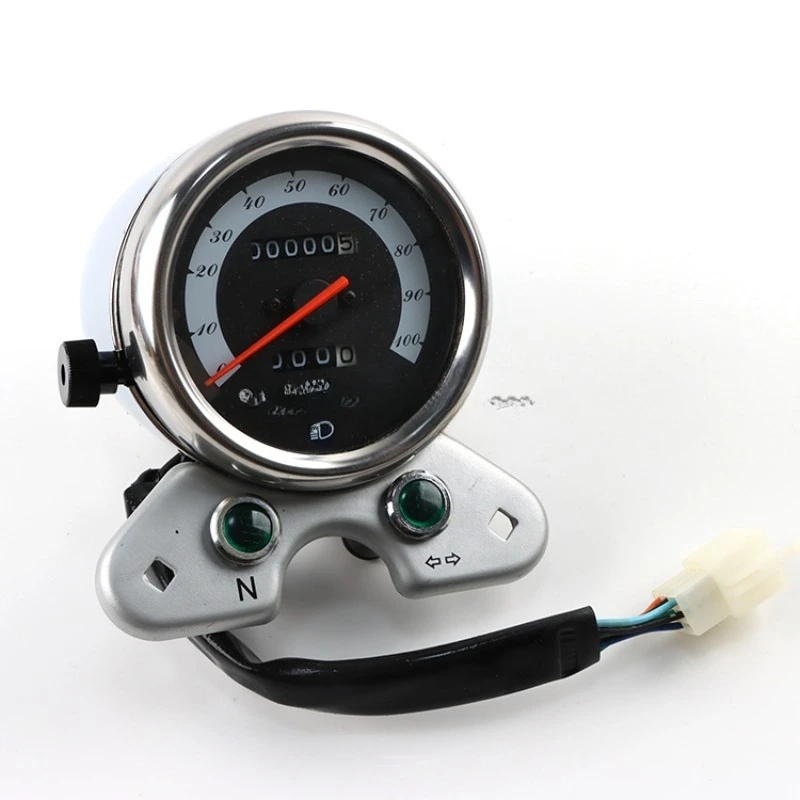 

125 Cafe Racing CG 125 Vintage Parts Universal Motorcycle Dual Speed Meter Odometer Cluster Meter