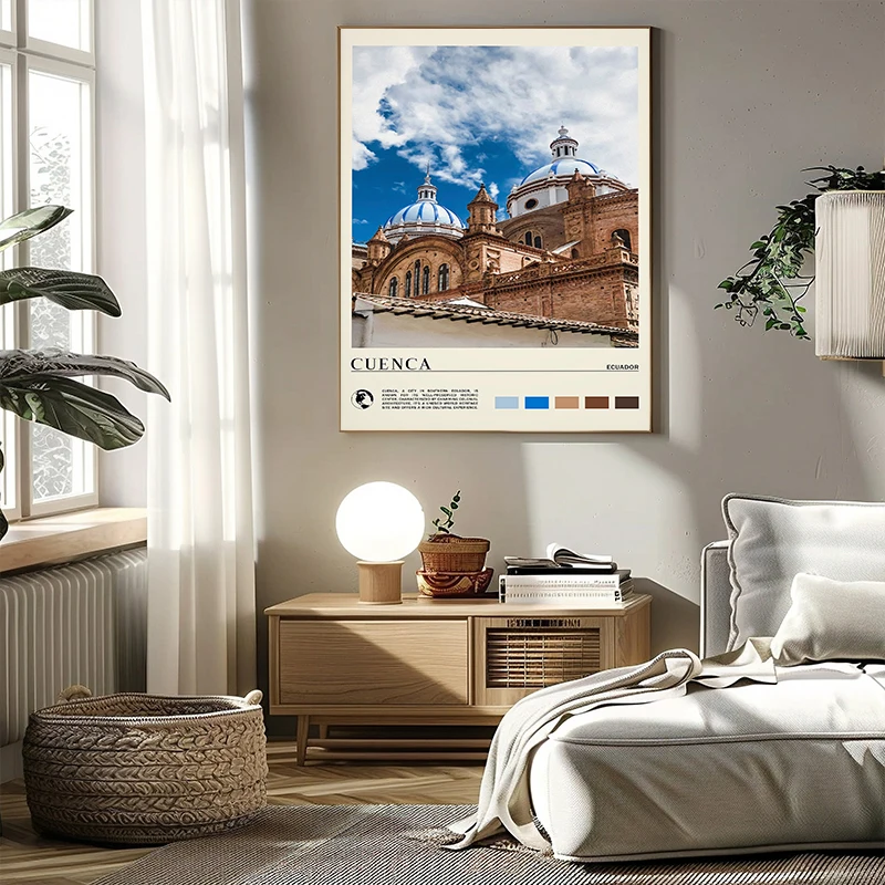 الإكوادور الشمال الطبيعة الغابات المشهد ضبابي وادي الغسق ضبابي الغابات مشهد المشارك قماش اللوحة جدار الفن ديكور المنزل #4