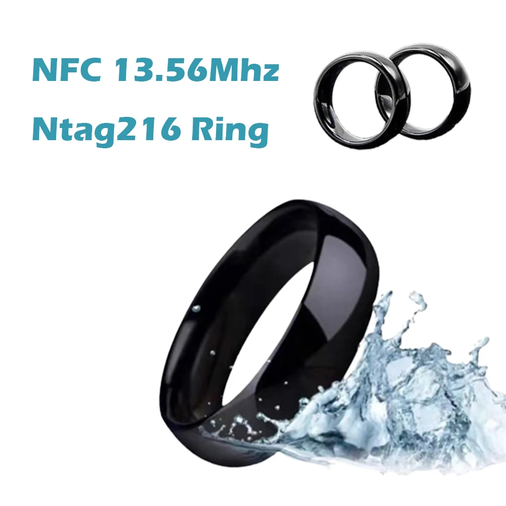 Rfid Ntag216 Smart Chip Ring Supports Nfc Mobile Phone 13.56mhz Rewritable Tags For Punching Amiibo And Tagmo Badges