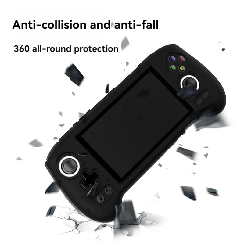 AS95-Silicone Protective Case Shockproof Gaming Box Silicone Protective For ANBERNIC RG556 Game Console