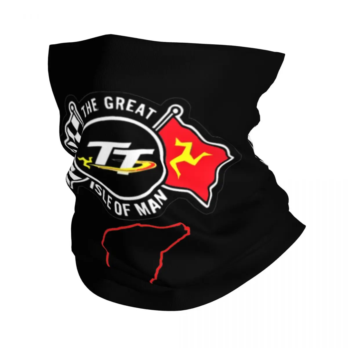 Isle Of Man TT Bandana Neck Cover Printed Motorcycle Racing Sport Balaclavas Face Mask Scarf Multifunctional Cycling Running