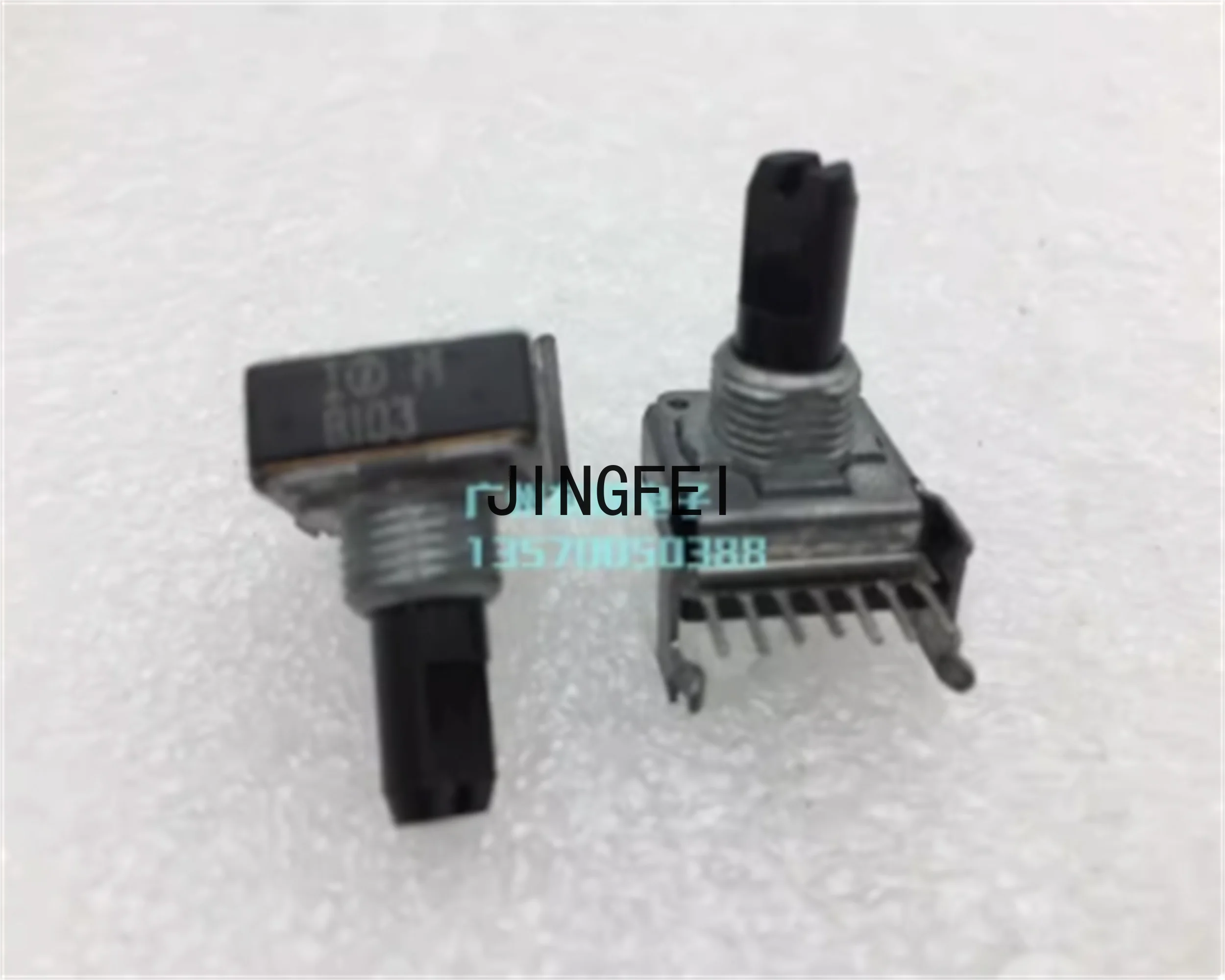 2 PCS NOBLE Empire brand potentiometer RK14 type B103k point midpoint shaft long package thread measurement 13mm shaft 7 feet