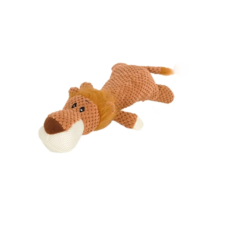 Chien en peluche loup mousse