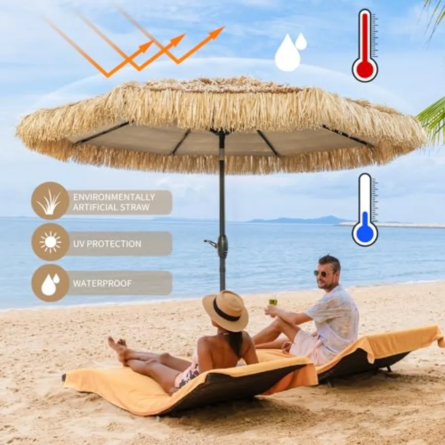8FT Tiki Patio Umbrella 4