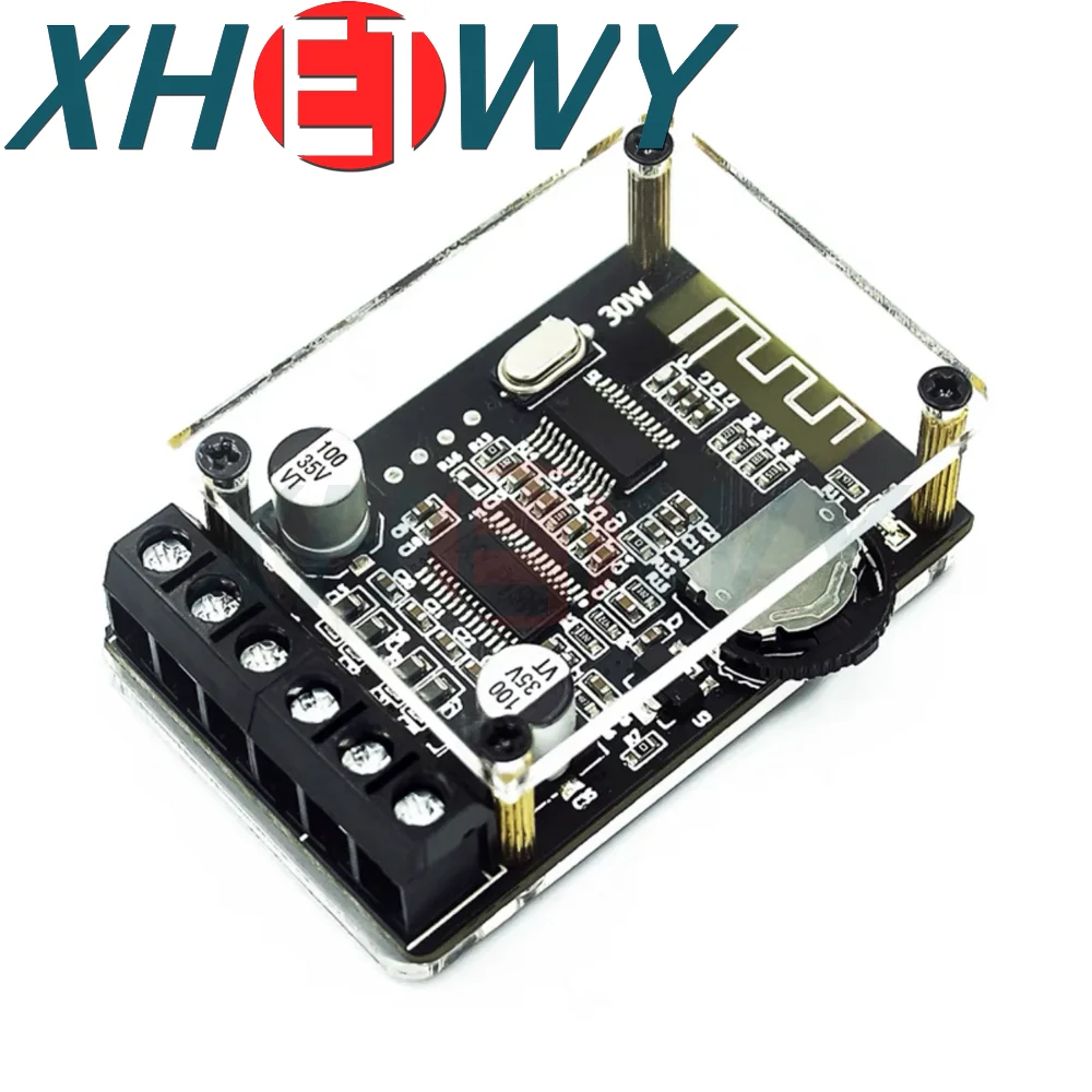 10W/15W/20W Stereo Bluetooth Amplifier Board 12V/24V High-power Digital Module XY-P15W