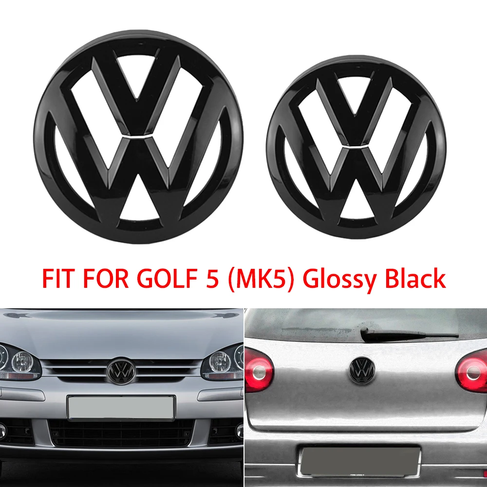 Car Styling Front Grill Center Rear Trunk Lid Panel Badge Stick-On Emblem 3D Sticker for Vw GOLF 5 (MK5)