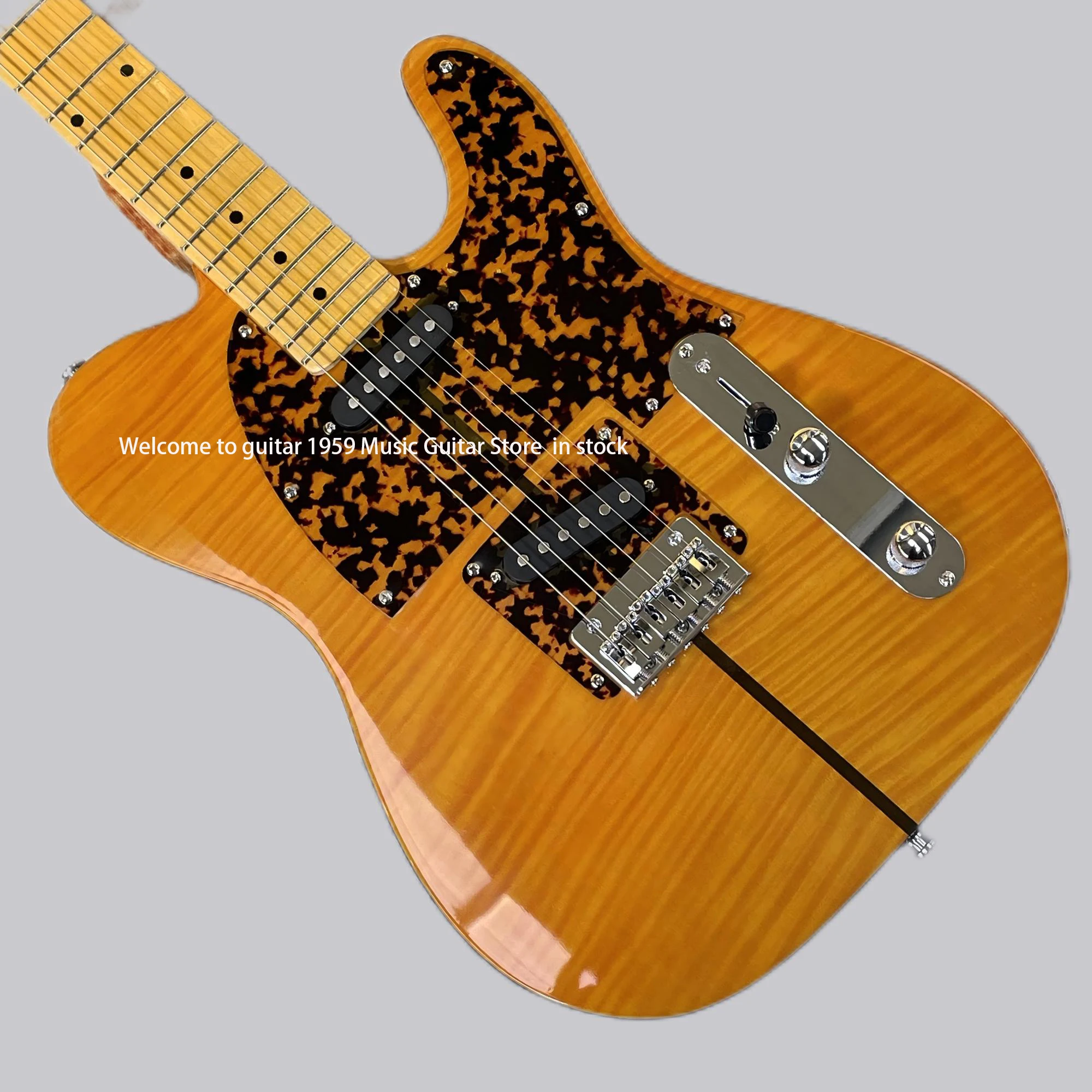 Free shipping in stockPrince HSAnderson & Hohner MadcatMad Cat Tele amber yellow electric guitar leopard print guitars