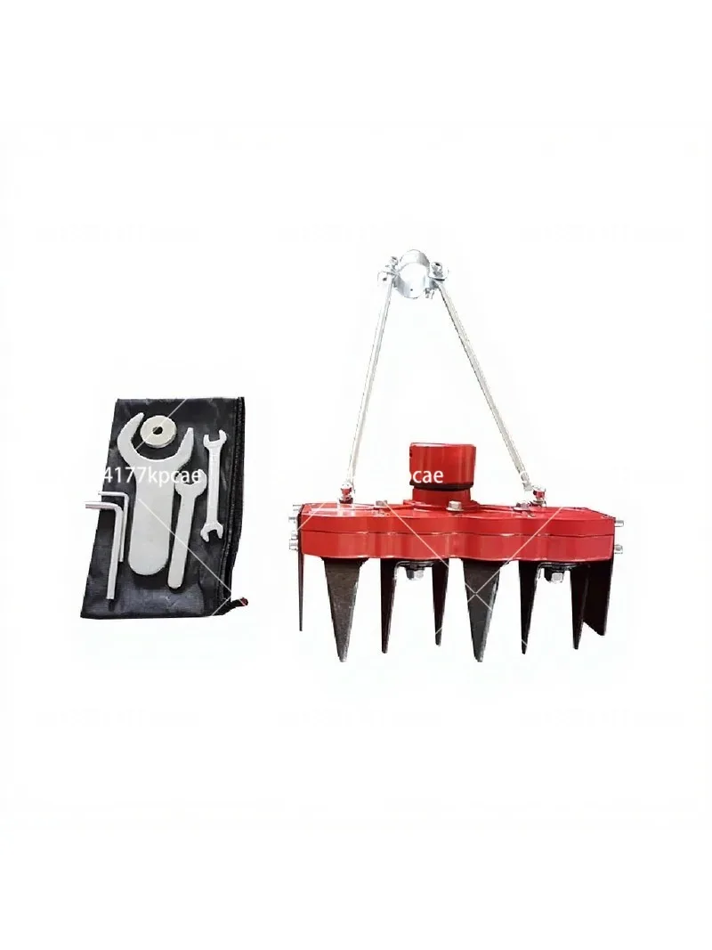 Universal Multi-Tooth Working Head, 2/4-Blade Soil Breaking Mini Tiller Accessory for Garden Trimming Equipment