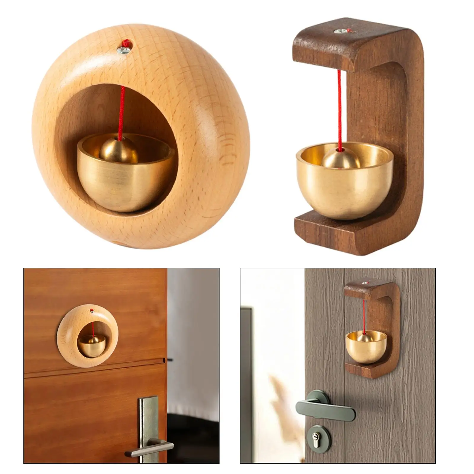 Shopkeepers Bell for Door Opening Welcome Wind Chime Door Chime Wood Doorbell for Entrance