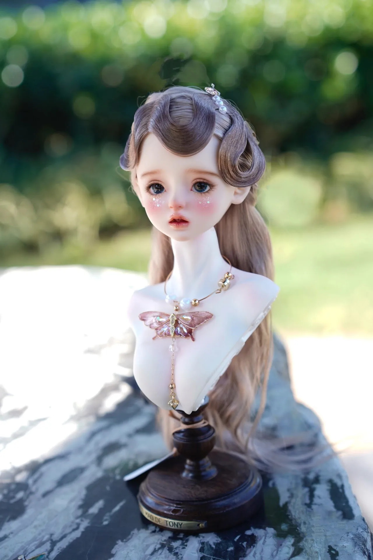 

Customized western style 1/6 1/4 1/3 BJD doll hair, long mohair wig for blythe free shipping