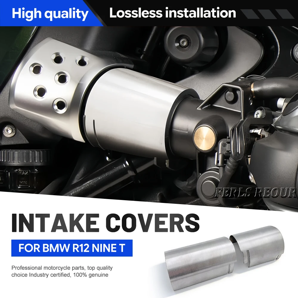 For BMW R12 Nine T Intake Covers Retro Cafe Rider Street Tour Aluminum Polished Air Intake Decorative Protector Parts