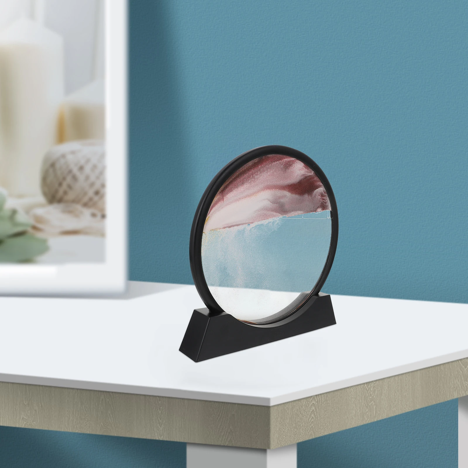 Accessoires décoratifs pour la maison, peinture de sable mouvant, ornements, décorations de noël, présentoir, cadeau pour enfant