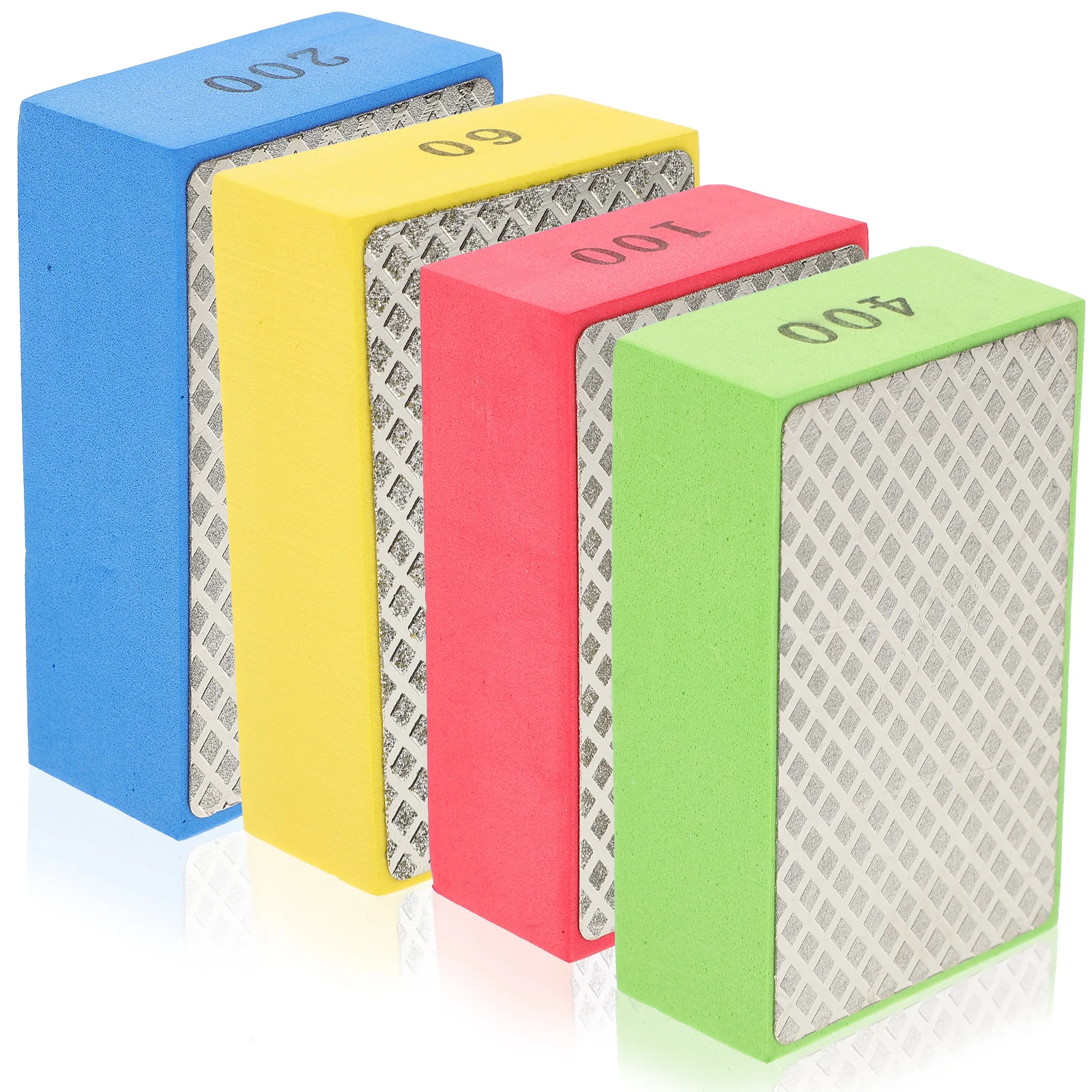 

4Pcs Diamond Polishing Pads Sanding Kit Multi Grit for Glass Stone Marble Concrete Floor Polishing Tools Diamond Sanding Pads