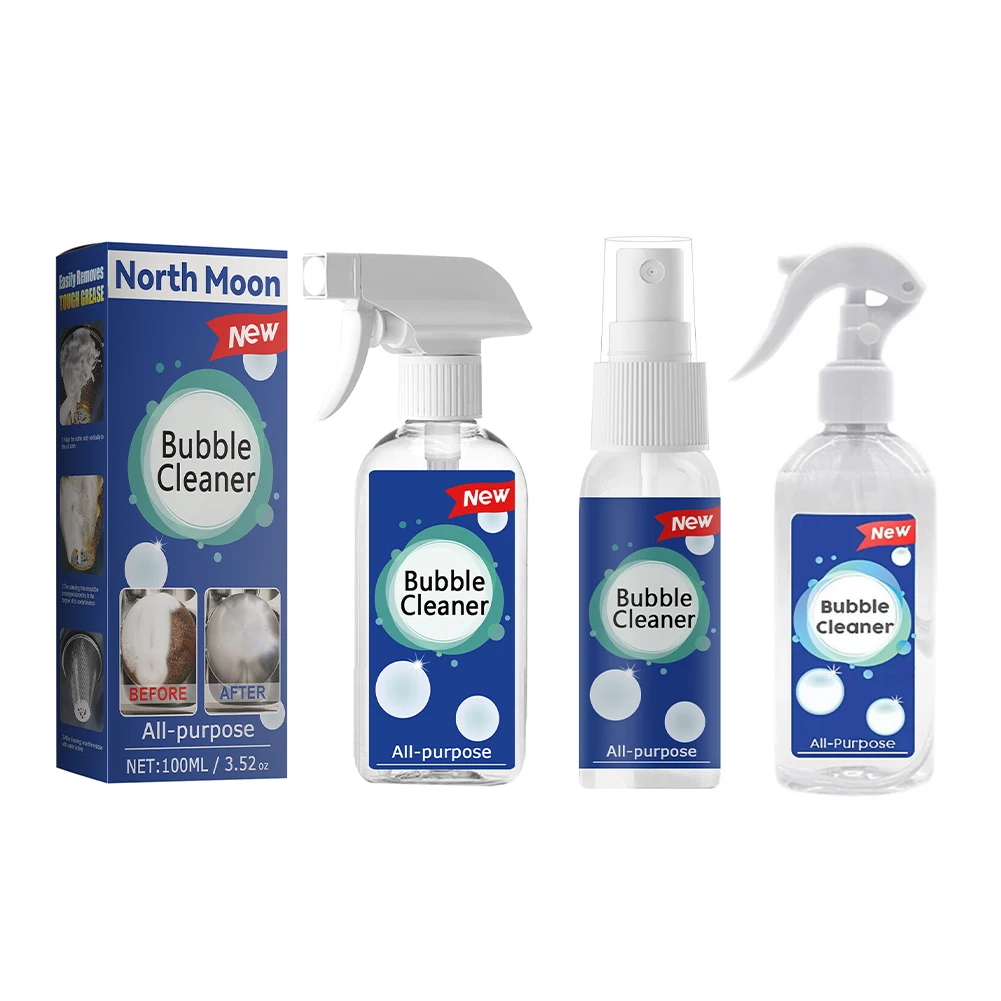 2022 Kitchen Grease Cleaner Bubble Cleaner Multifunctional Foam Cleaner Rust Remove Household Cleaning Tool Bubble Spray