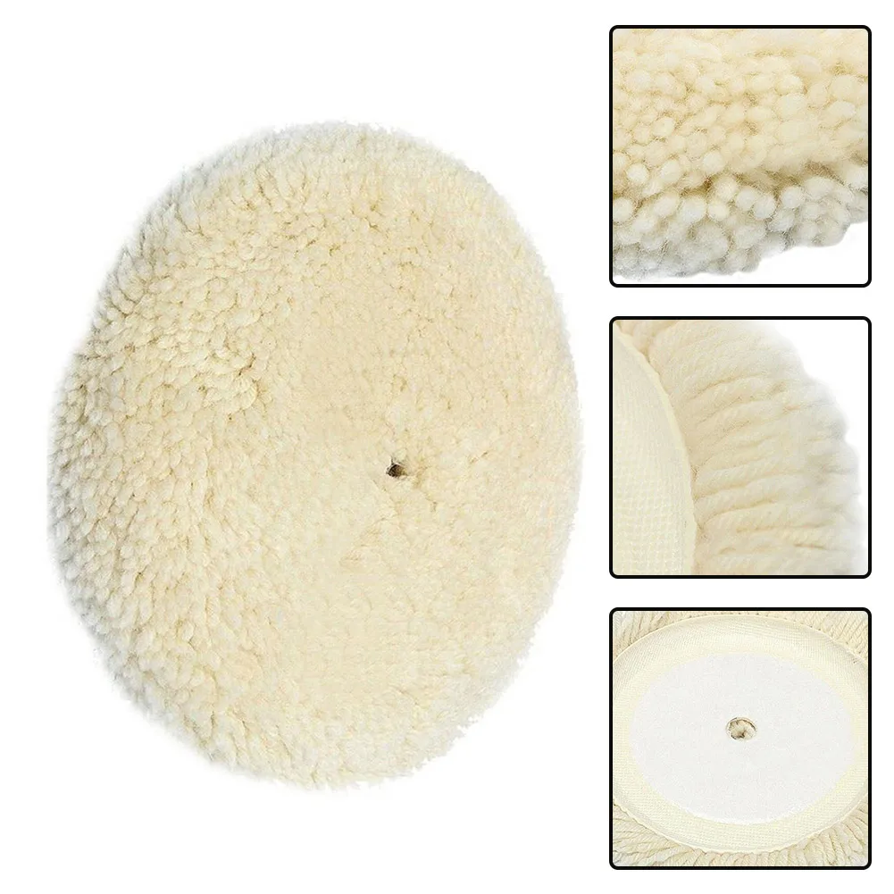 180mm 7inch Grinding Polishing Bonnet Pad Soft Wool Clean Furniture Power Tools Accessories Angle Grinder Buffing Wheels