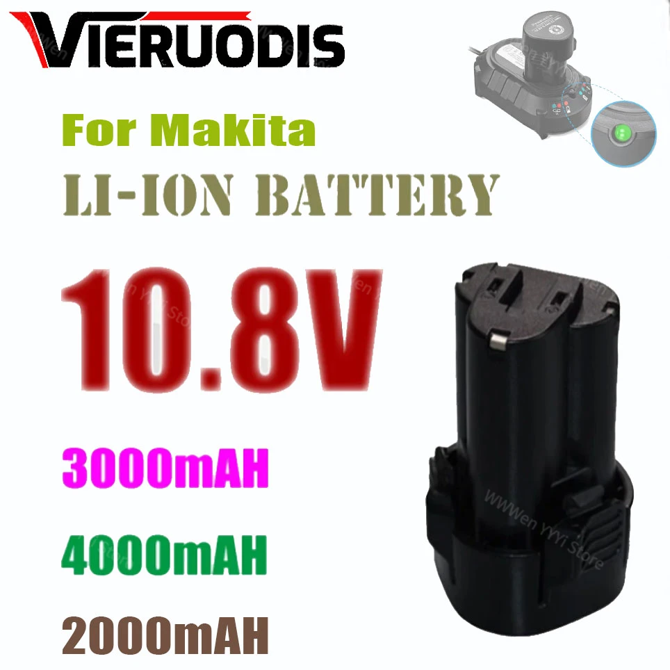 

original 10.8V makita 4.0Ah Rechargeable Power Tools li-ion Battery Replacement BL1013 LCT203W DF030D TD090D BL1014tools Battery