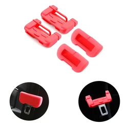 For Ford Mustang Mach-E Seat Belt Buckle Cover Soft Silicone Anti-scratch Collision Avoidance Car Safety Belt Clip Protector