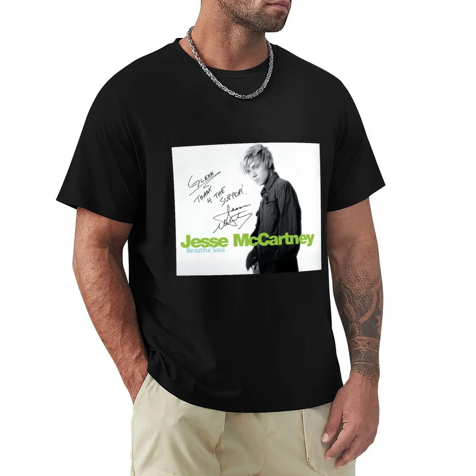 

Jesse with Signature T-Shirt clothes tops custom shirt mens cotton t shirts