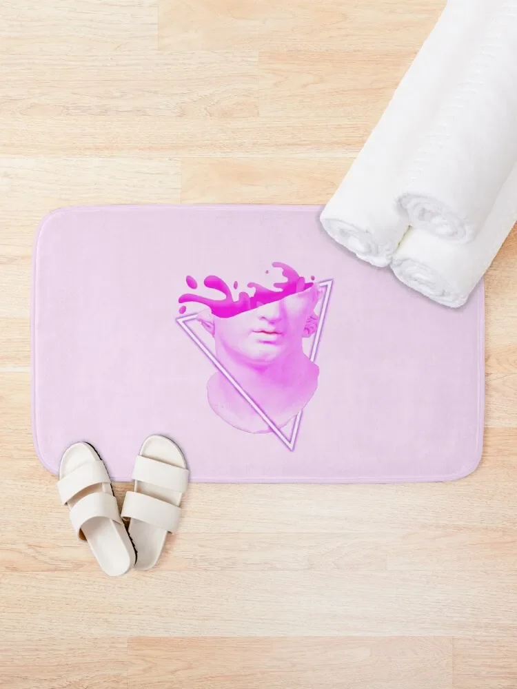 vaporwave bust Bath Mat For The Bathroom Floors Bathroom Shower Anti Slip Bath Stickers Mat