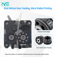 Upgrade For Creality K2 Plus Extruder Gear Kit Dual Helical All Metal Extruder Driver Gear Nickel DLC Coated 3D Printer Part