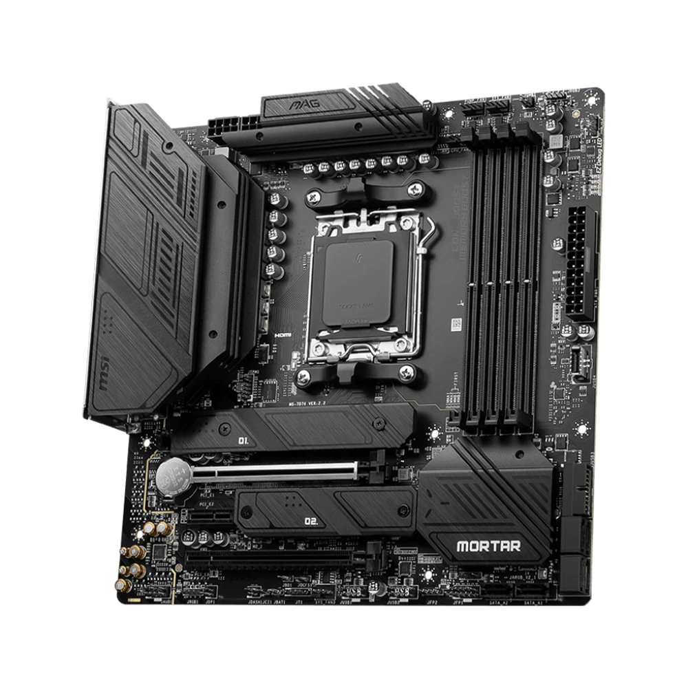 Imagem -02 - Msi-mag B650m Placa-mãe Mortar Wifi Soquete de Suporte Am5 Ryzen 7800x3d Ryzen 7700x Cpu 8700g Chipconjunto Amd B650 4xddr5matx