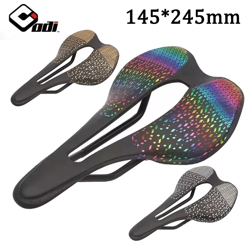 ODI Bike Saddle 145*245mm Hollow Breathable Bicycle Seat Mountain Bike Saddle Ultralight Road Bike Seat Soft Damping MTB Cushion