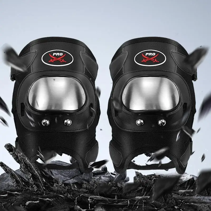 

Motorcycle Support, Knee Protection, Anti Fall Riding Gear, Men's Summer Elbow Protection Four Piece Set, Stainless Steel