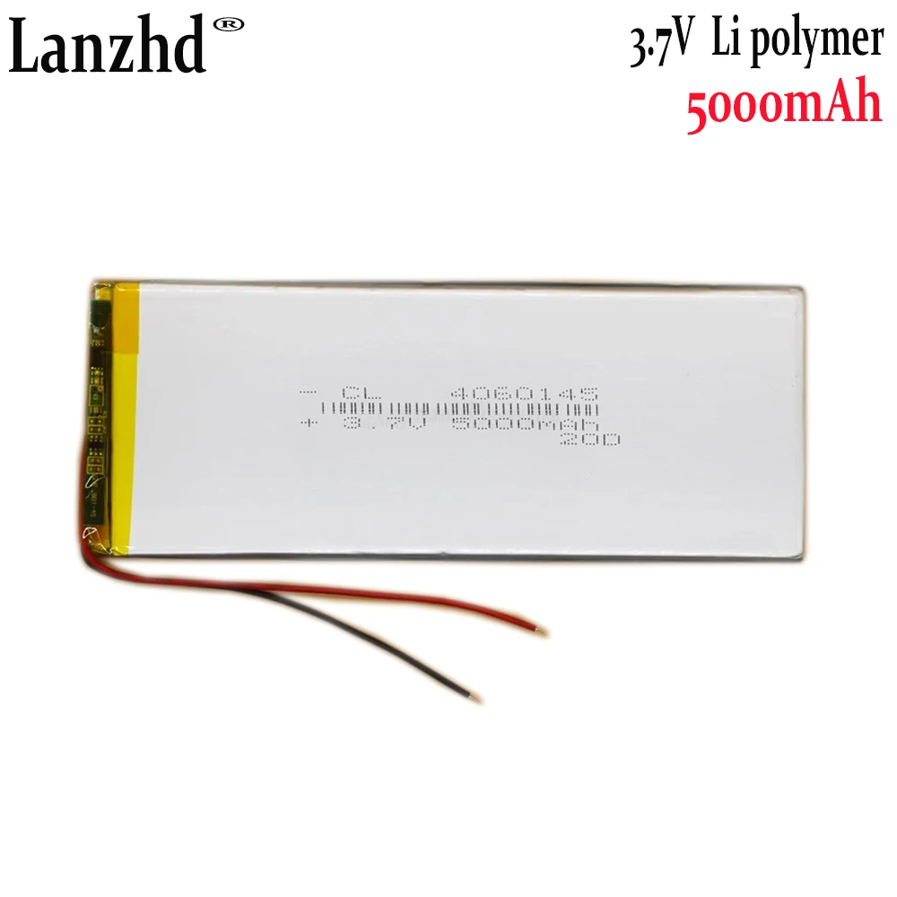 1-20pcs 4060145 Li Polymer universal built-in battery cell 3.7V 5000mAh For Tablet computer game console monitoring device