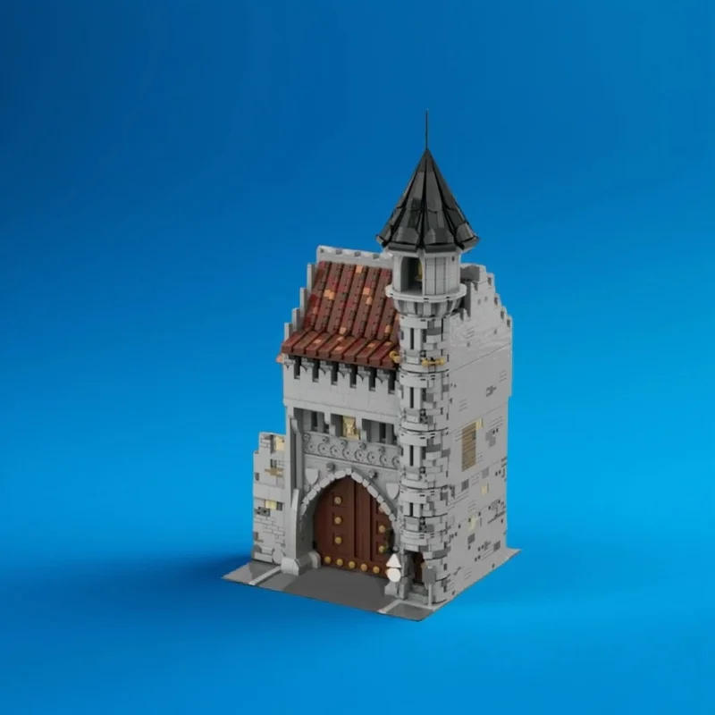 

6037PCS MOC Street View K8009 Medieval Driveway Door Model Custom Building Blocks Architecture DIY Assembly Display Gift Set Set