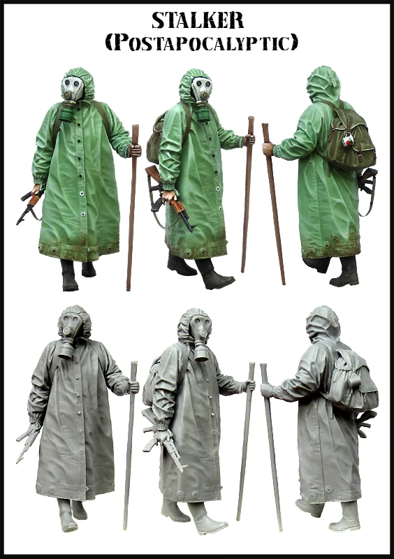 

1/35 Scale Resin Figure Model Kit STALKER (POSTAPOCALYPTIC) Hobby Miniature Garage Kit Unassembled and Unpainted
