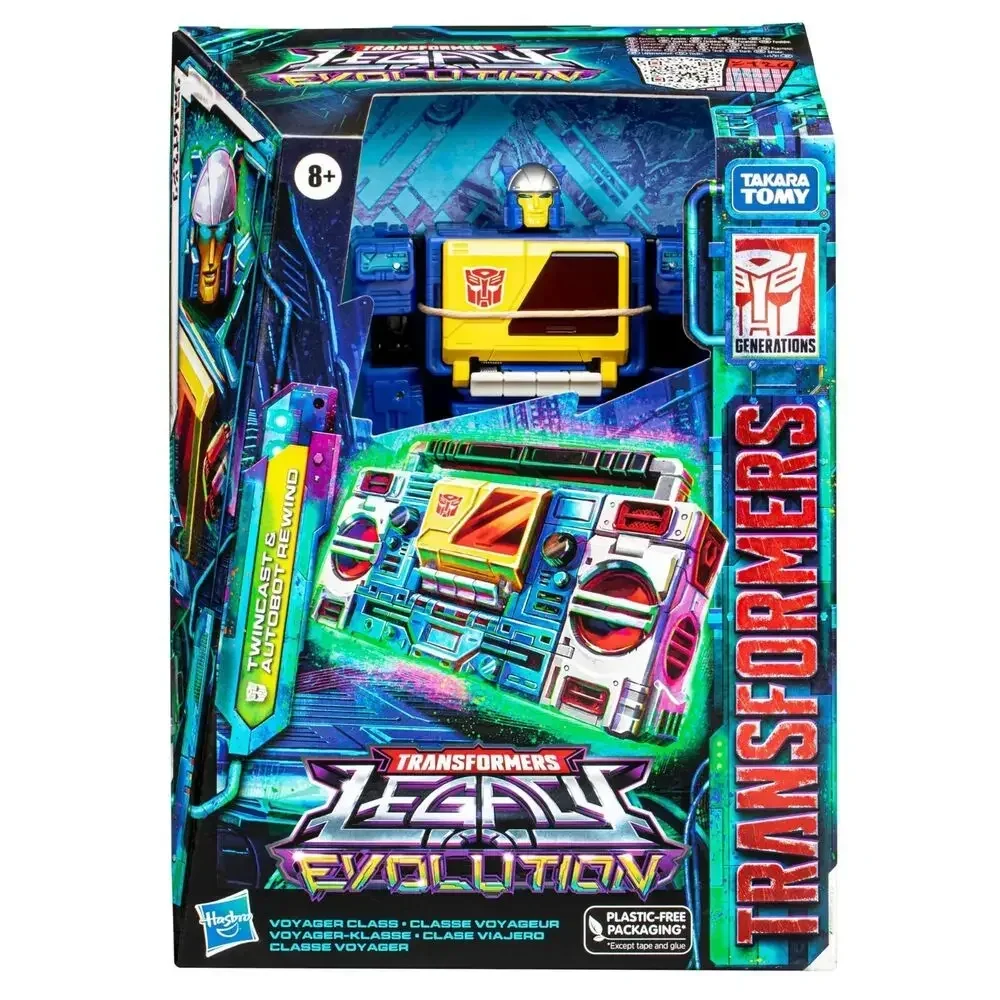 Anime Takara Tomy Hasbro Transformers Legacy Evolution Voyager Twincast Rewind Action Figure Collection Ornaments Hobbies Toys