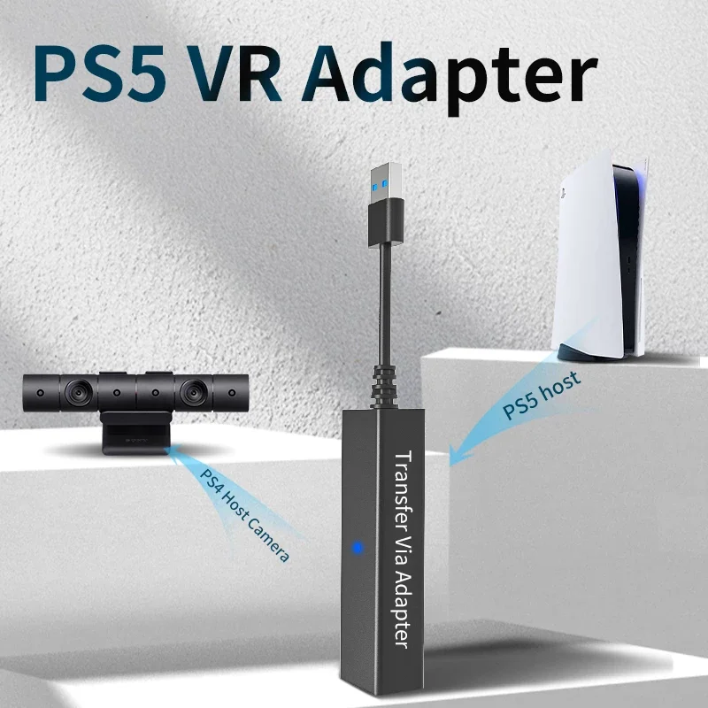 

For PS5 VR Cable Adapter For PS5 Console USB 3.0 Mini Camera Connector For PS VR PlayStation 5 Cable Adapter Accessories