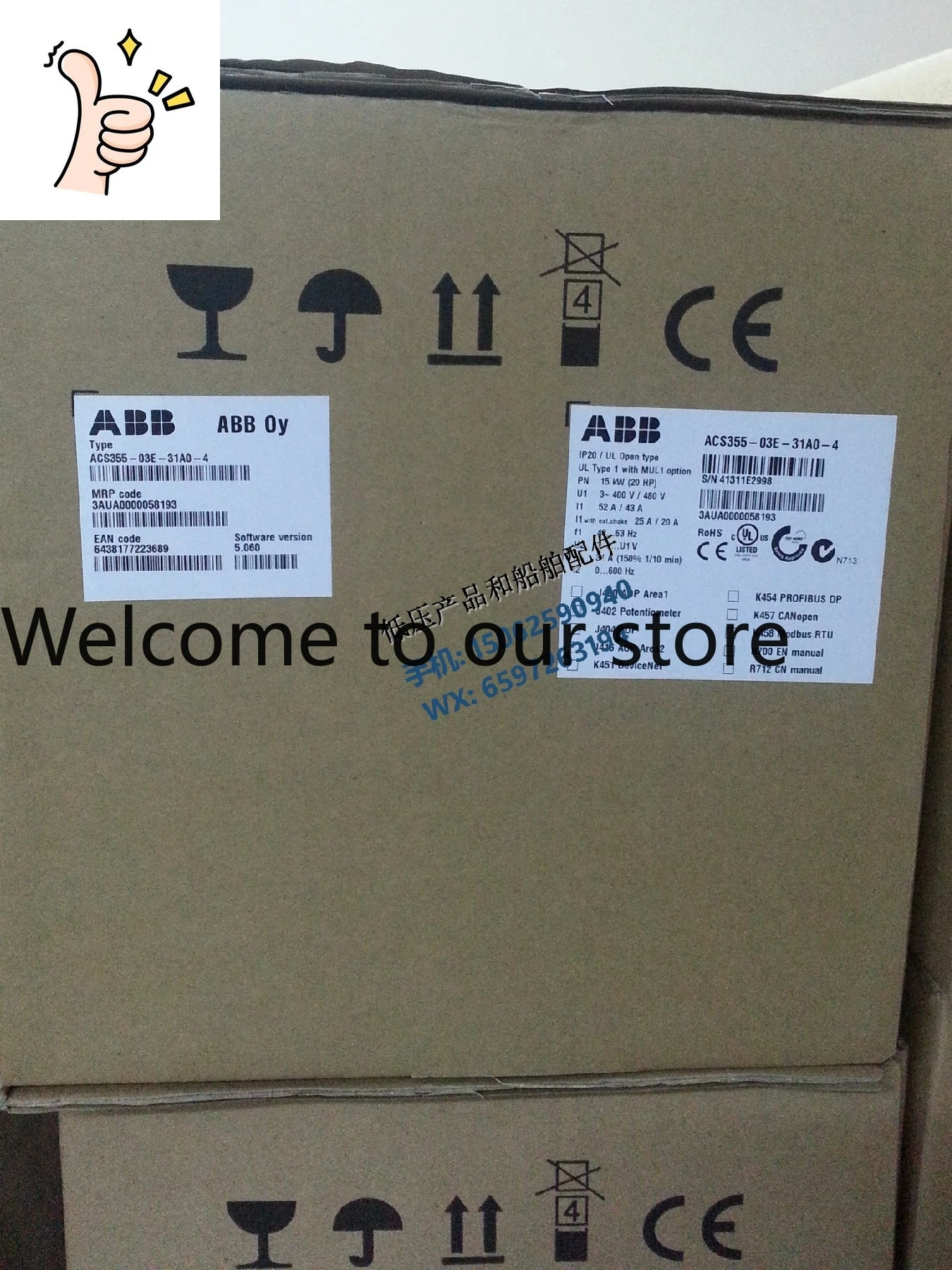 

Новый оригинальный универсальный инвертор ABB ACS355-03E-31A0-4 AC380-480В, 15 кВт