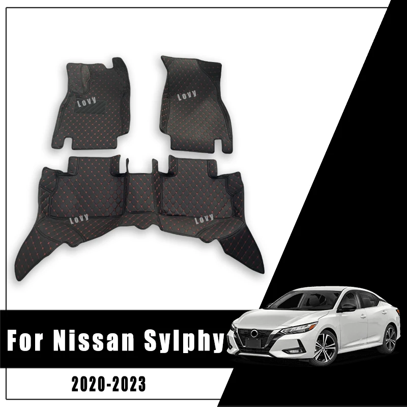 

For Nissan Sylphy 2020 Car Floor Mats Carpets Covers Custom Auto Accessories Dash Foot Pedals Rugs Automobiles Interior Protect